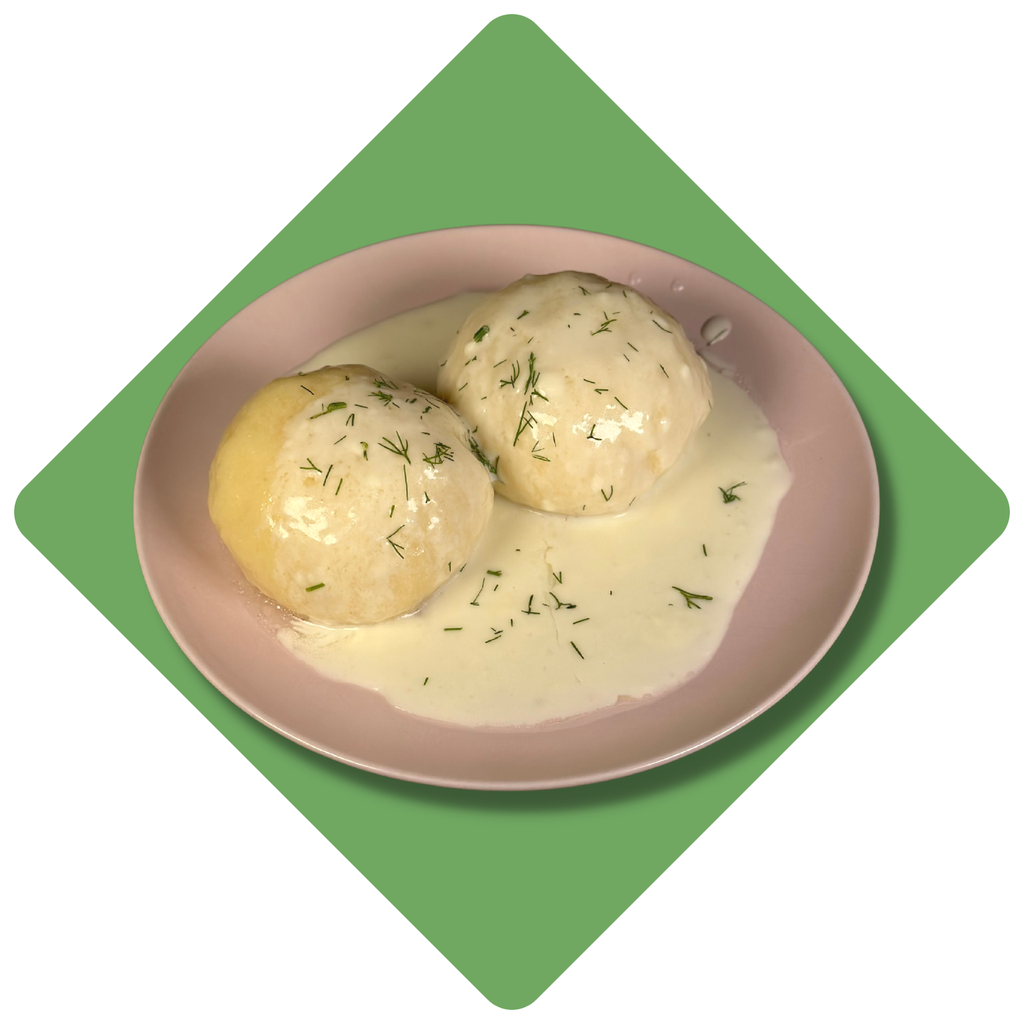 Virtų bulvių cepelinai su varške