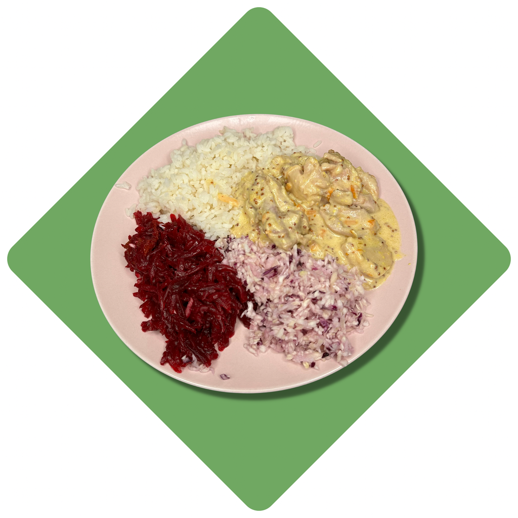 Vištienos troškinys grūdėtų garstyčių padaže