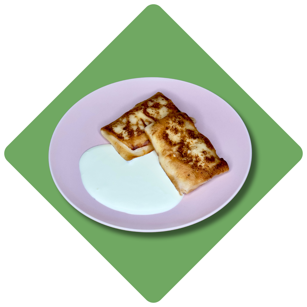 Lietiniai blyneliai su varške-lašiša