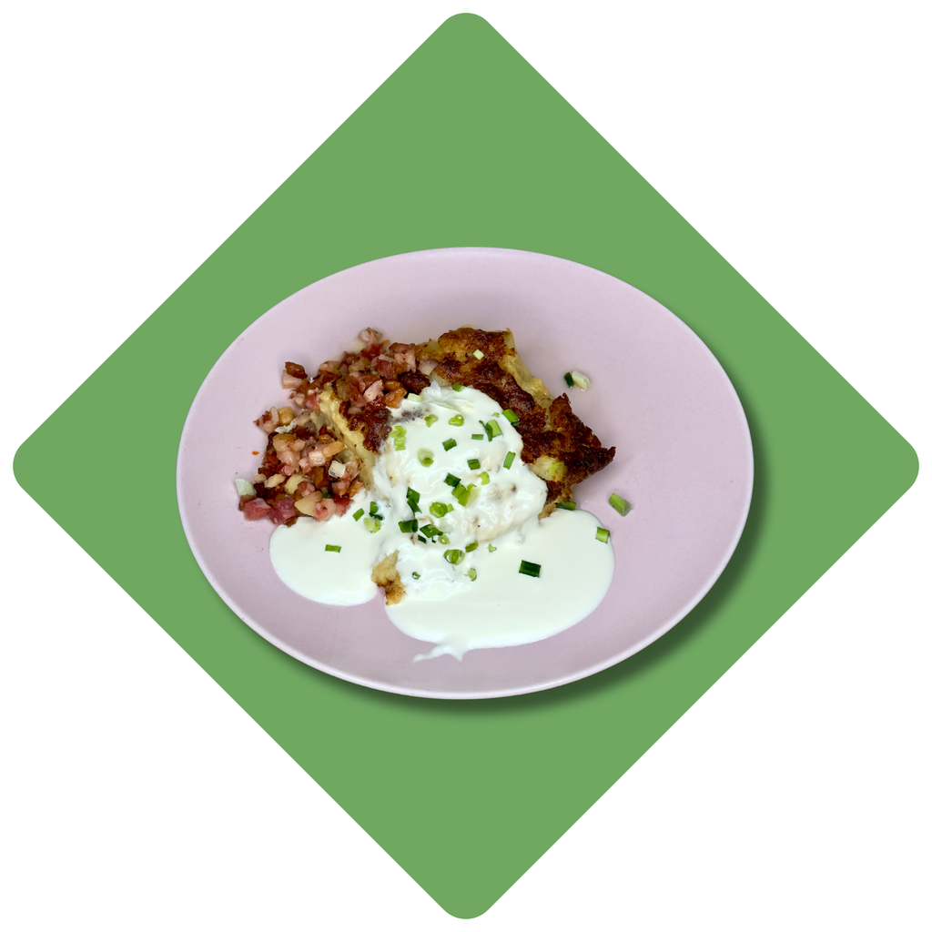 Senovinis kugelis su kiauliena