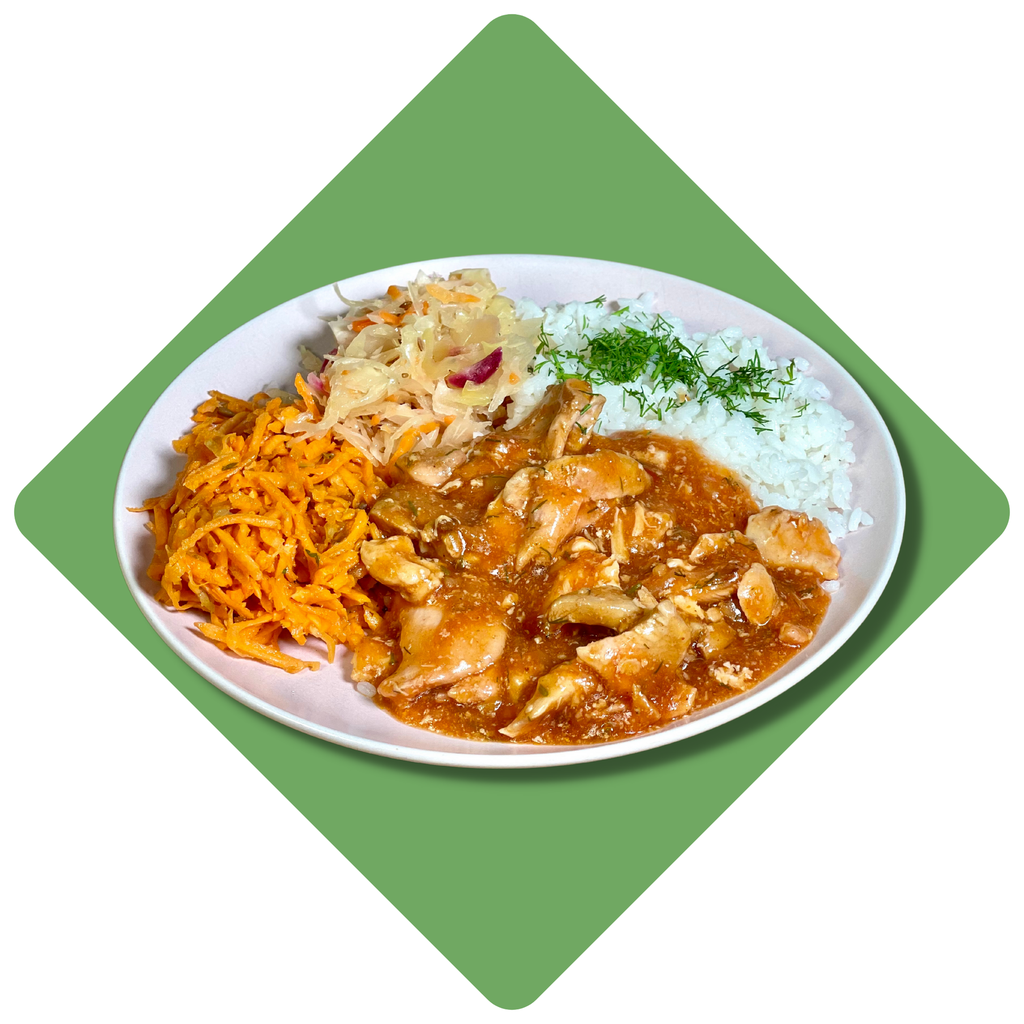 Vištienos troškinys saldžiarūgščiame padaže