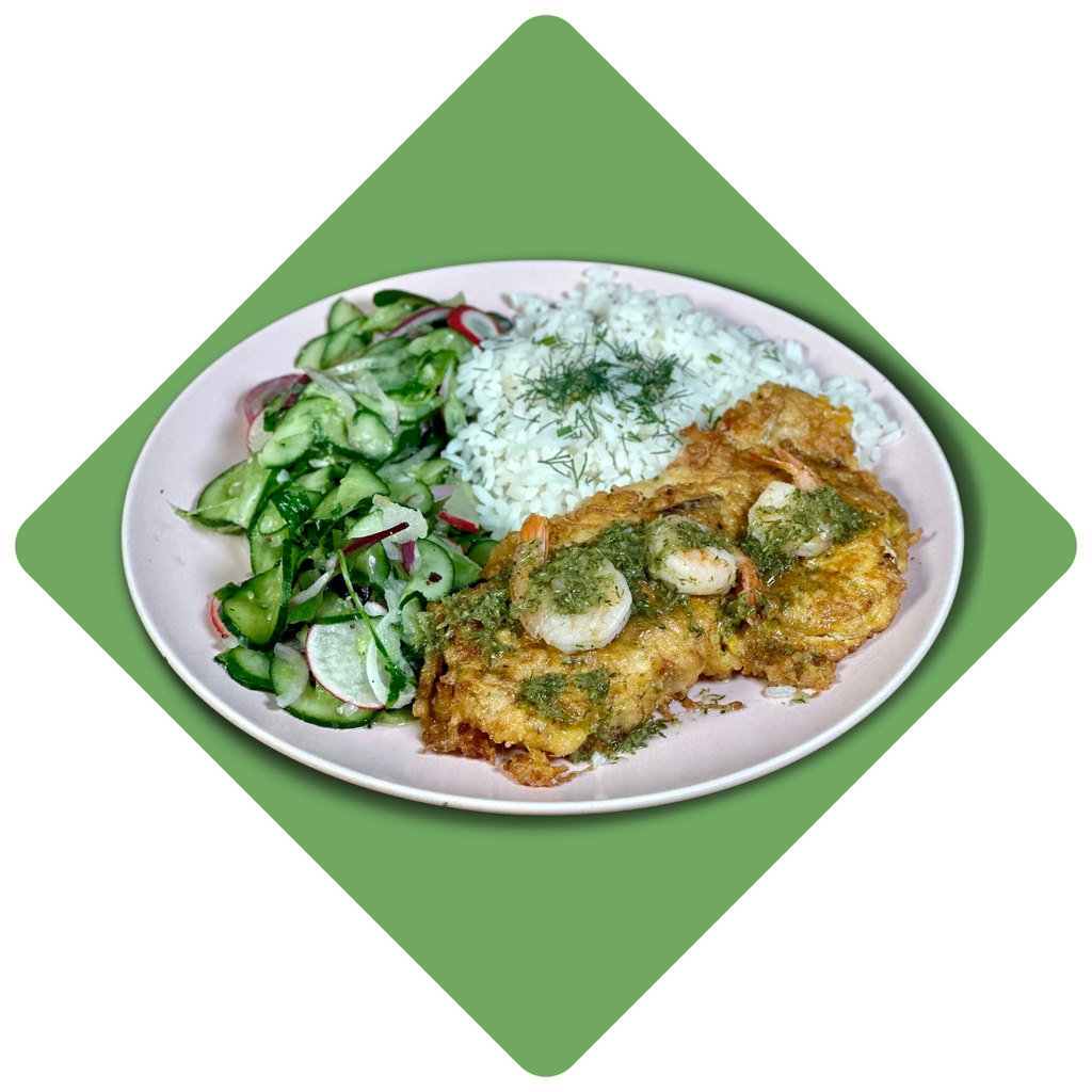 Ešerio kepsnys su krevečių padažu