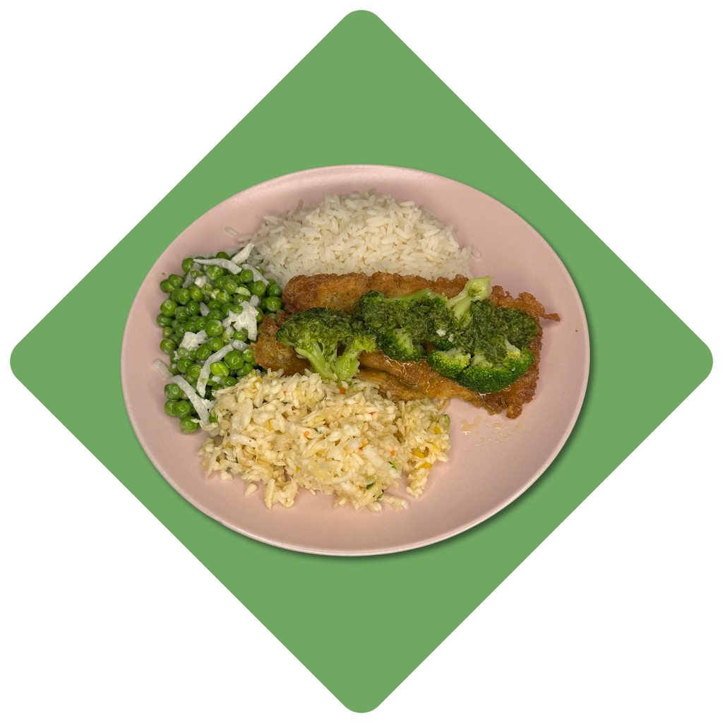 Lydekos kepsnys su brokoliais ir žolelių padažu