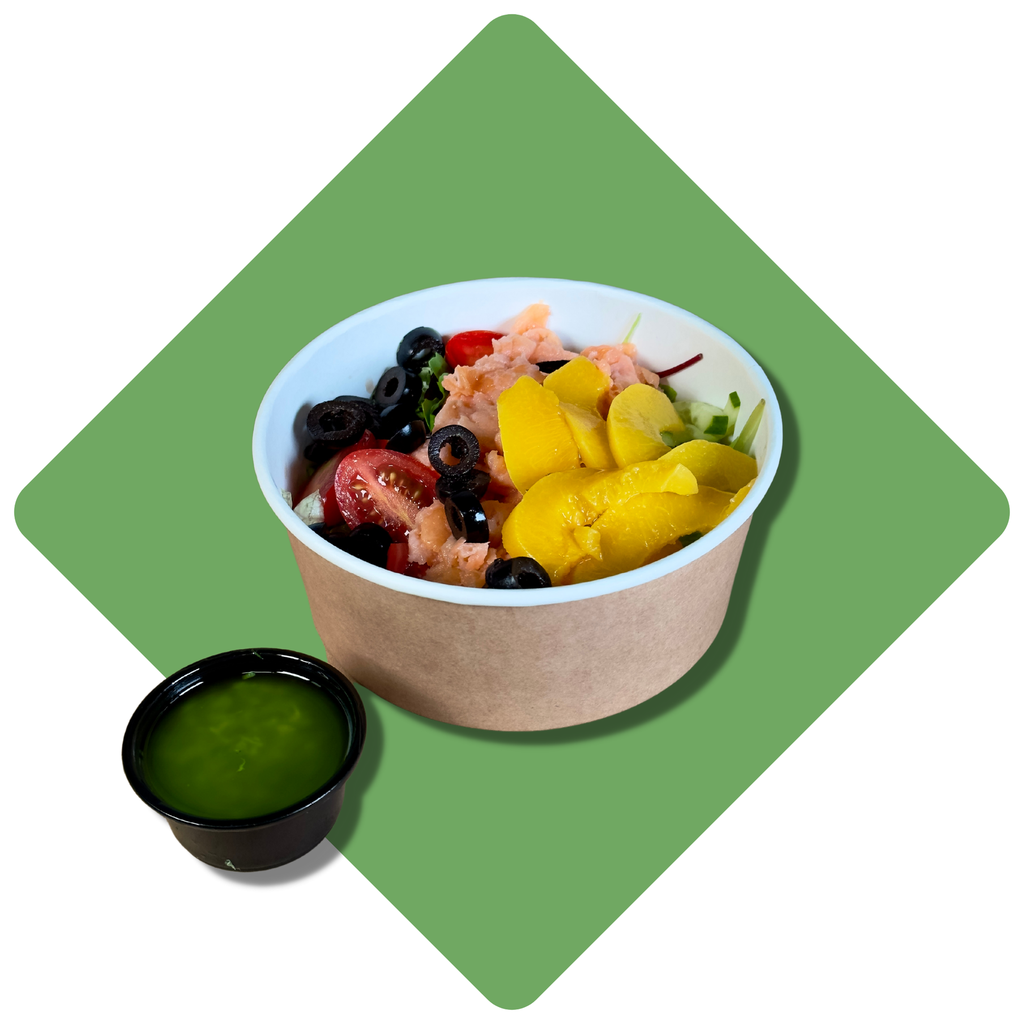 Salotos su rūkyta lašiša