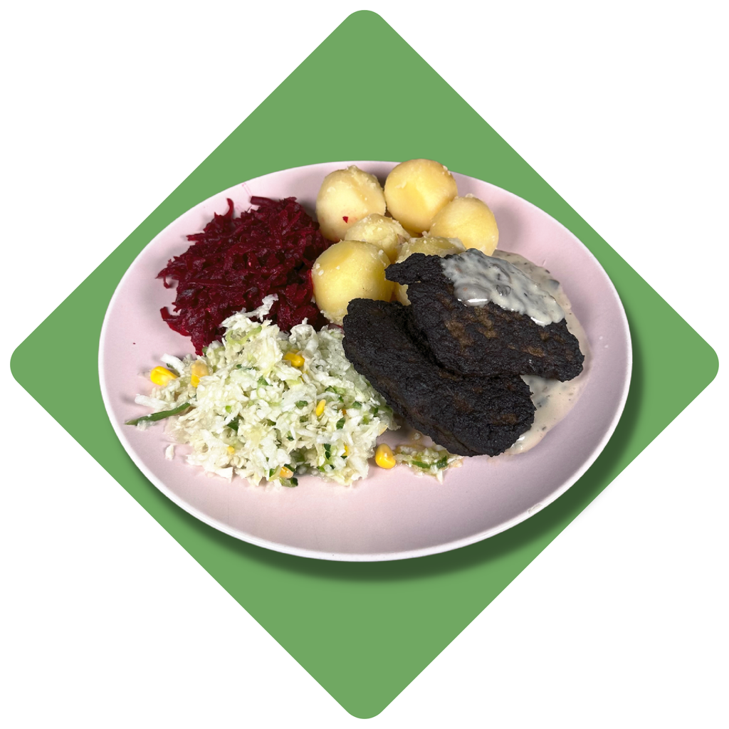 Kepti jautienos kepenėlių kotletai su tradiciniu padažu