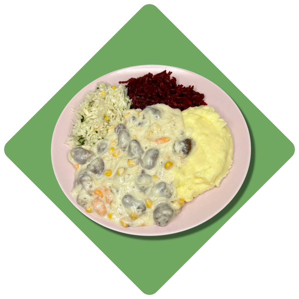 Troškintos vištienos širdutės su morkomis ir saldžiais kukurūzais