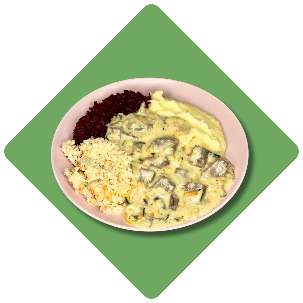 Troškintos jautienos širdys su šoninės padažu