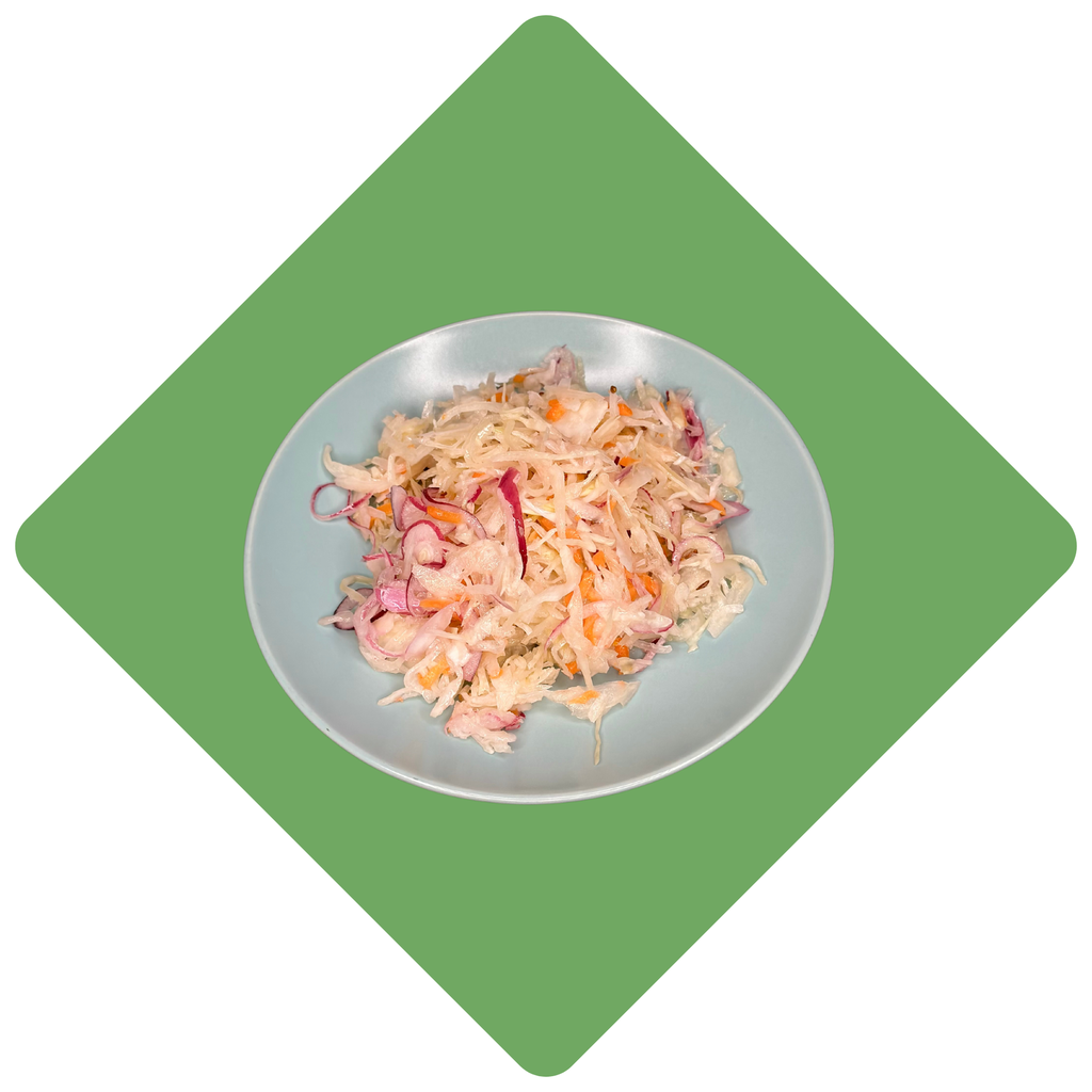 Raugintų kopūstų salotos su žaluma (200 g)