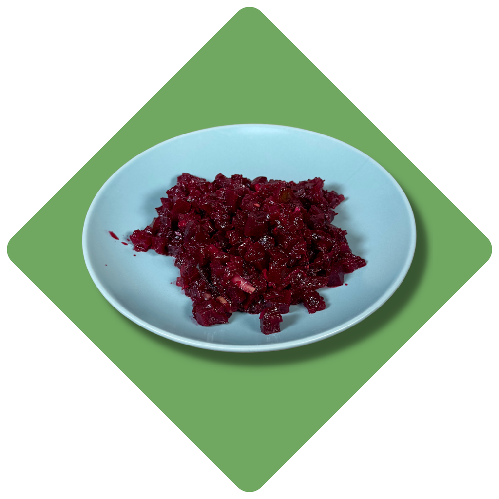 Burokėlių salotos su saulėje džiovintais pomidorais (200 g)