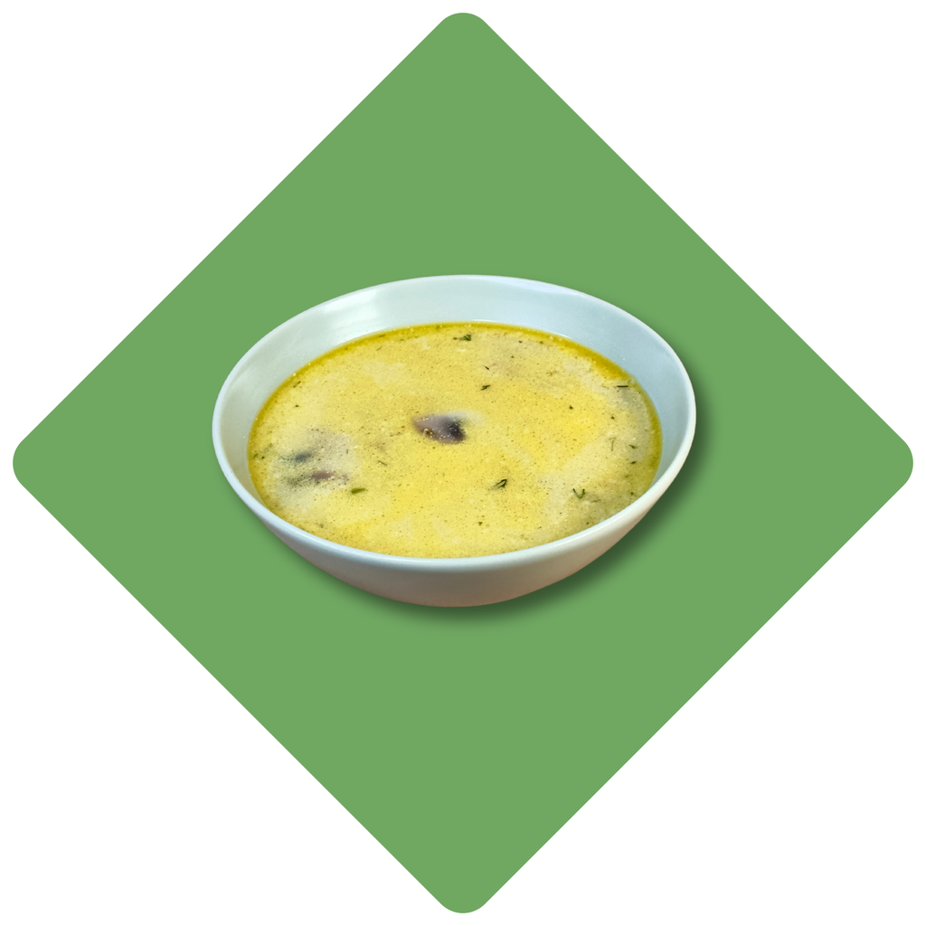 Bulvienė su pievagrybiais