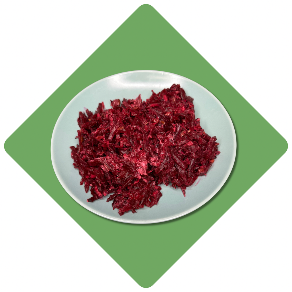 Burokėlių salotos su mėlynaisiais kopūstais ir majonezu (200 g)