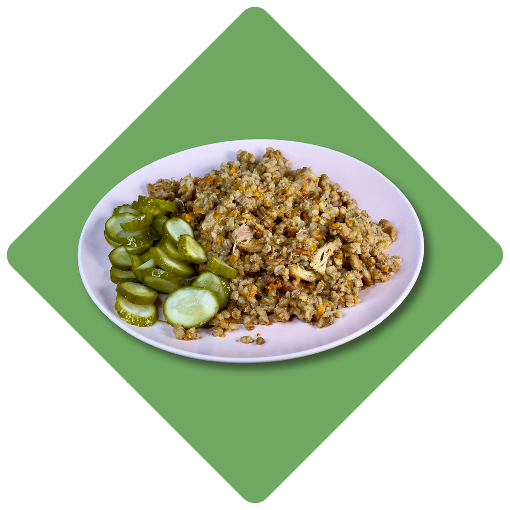 Perlinių kruopų plovas su vištiena