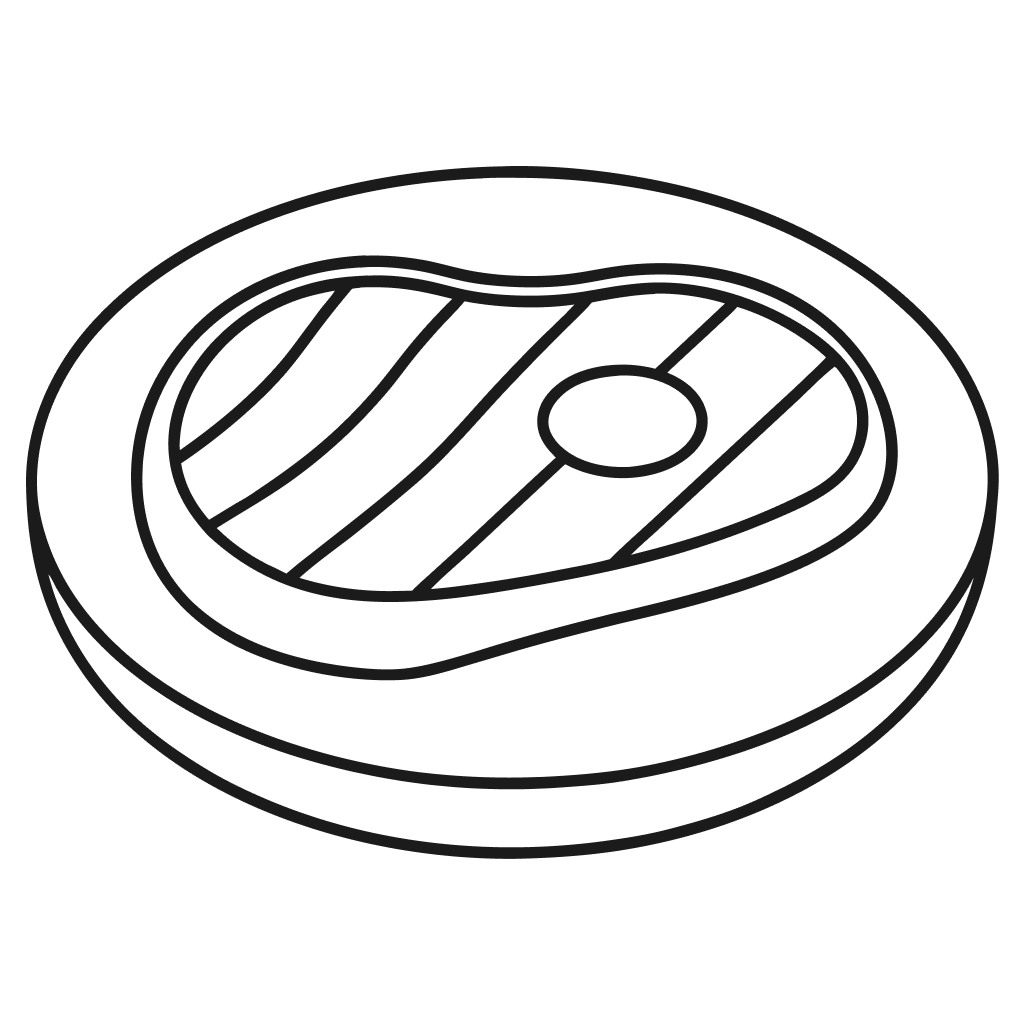 Kiaulienos kepsnys su pievagrybių padažu  (bulviu košė)