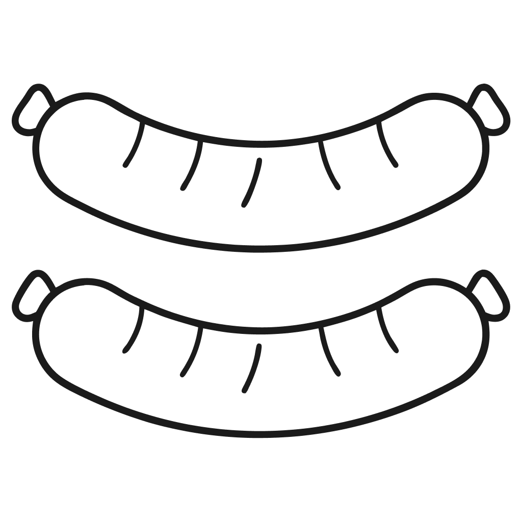 Grill "Kaimiškos" dešrelės su troškintais kopūstais (bulvių košė)