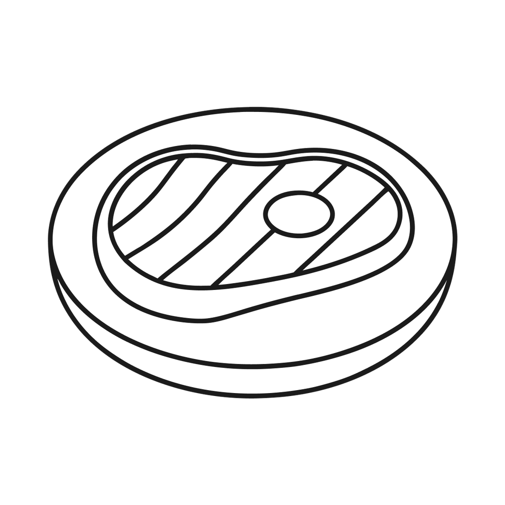 Lietuviškas karbonadas su pievagrybių padažu ir svogūnais (bulvių koše)