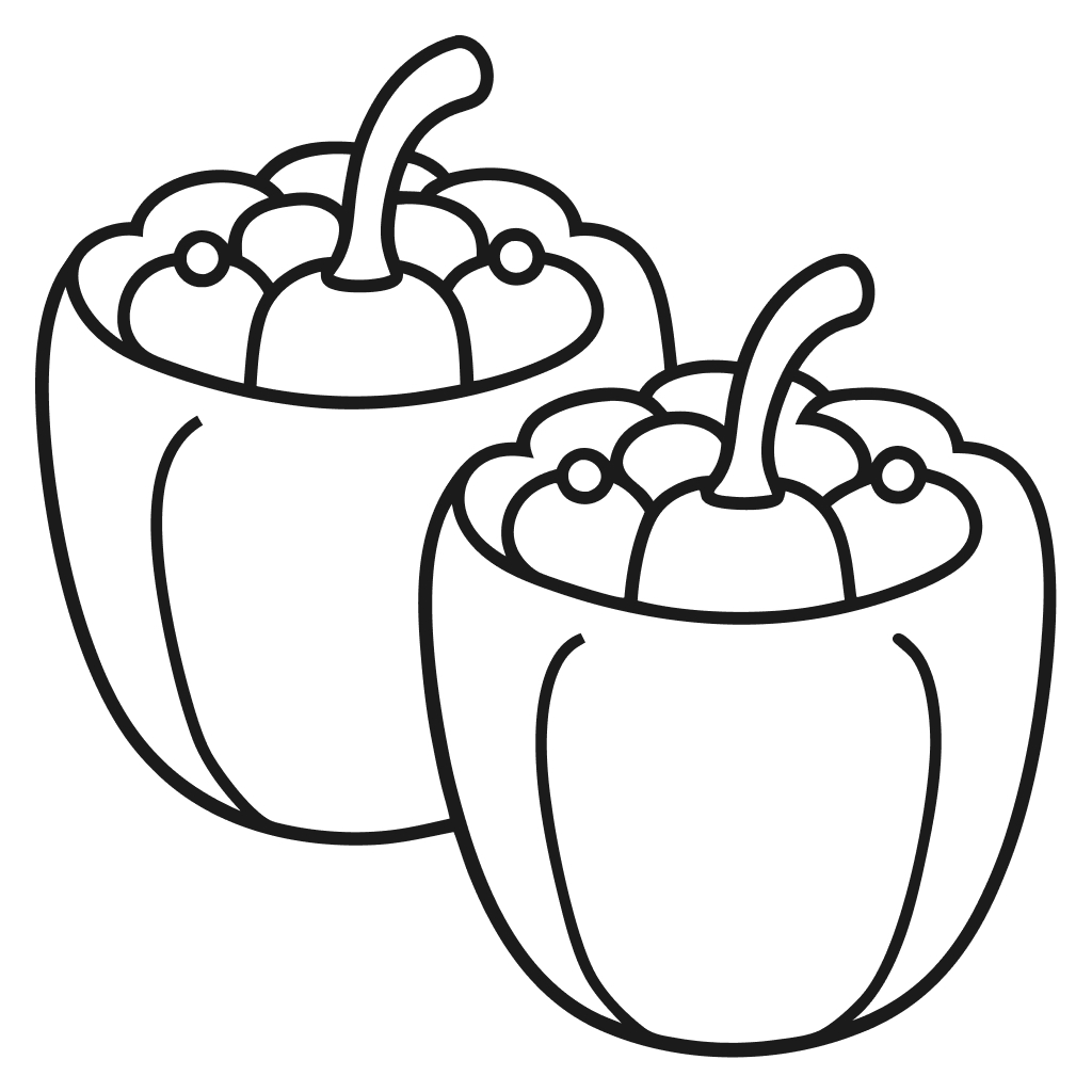 Įdaryta paprika su malta kiauliena ir daržovių padažu (bulvių košė)